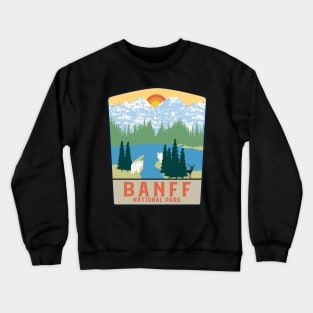 Banff National Park Canada Mountains Crewneck Sweatshirt